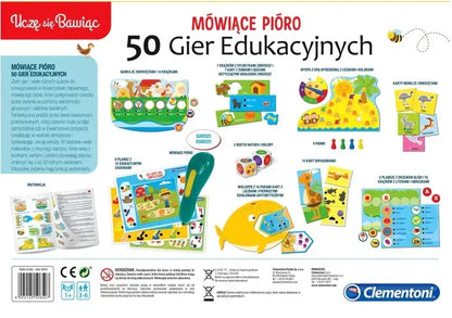 Uczę się bawiąc mówiące pióro z 50 grami edukacyjnymi