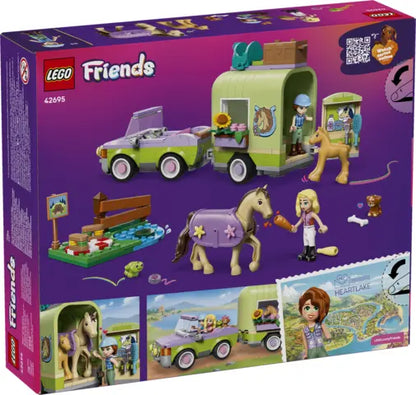 Lego Friends - Przyczepa z koniem i źrebaczkiem