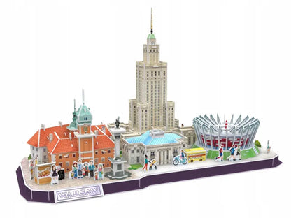 Cubic fun puzzle 3d city line warszawa