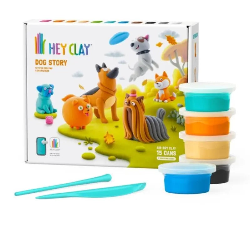 Hey Clay Masa plastyczna Psy 15 puszek