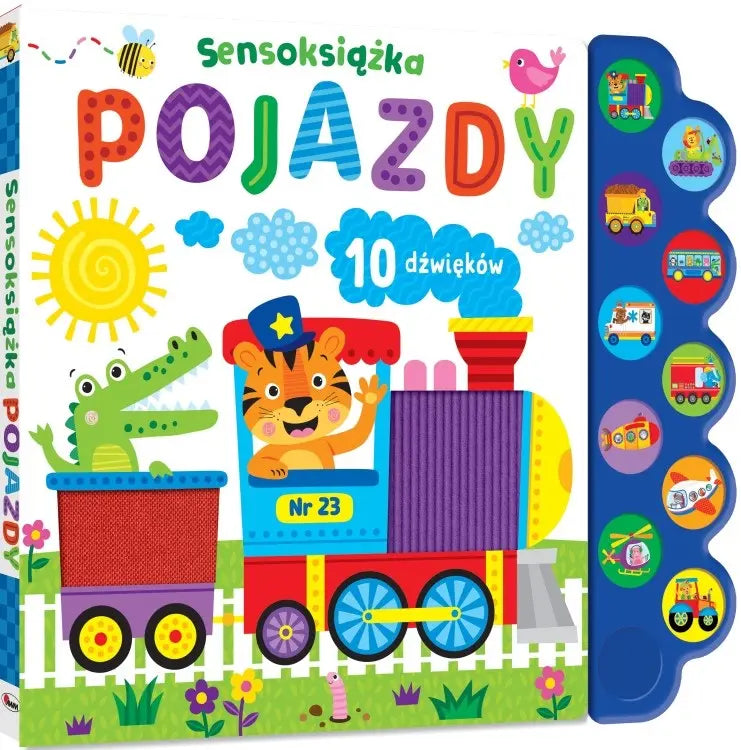 Książka sensoryczna i dźwiękowa - Pojazdy