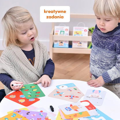 Poznaję cyfry zabawy edukacyjne z pisakiem zmazywakiem 3+