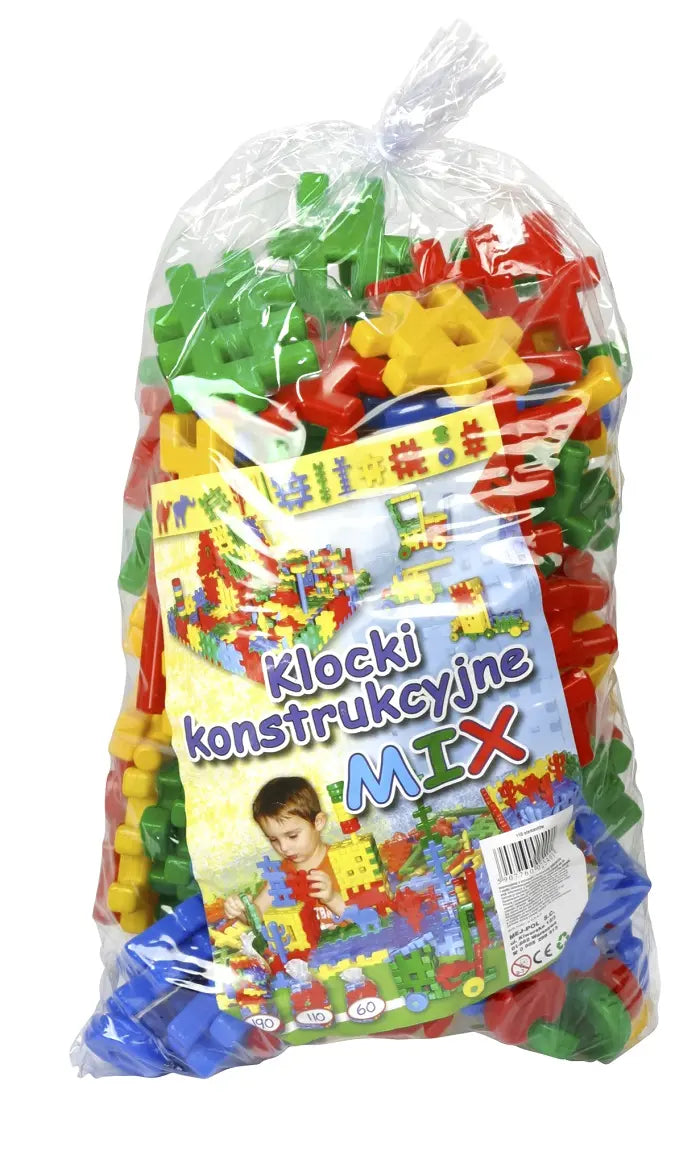 Tupiko klocki konstrukcyjne mix 110 elementów