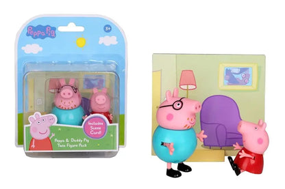 Figurka Świnka Peppa + tata Peppy