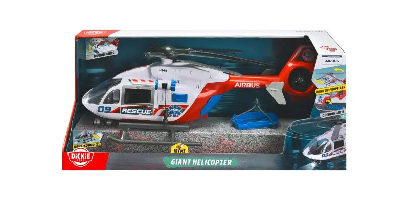 Dickie giant helikopter rescue 54cm ze światłem i dźwiękiem