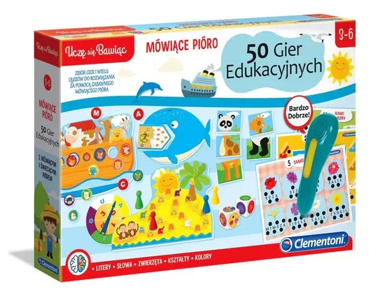 Uczę się bawiąc mówiące pióro z 50 grami edukacyjnymi
