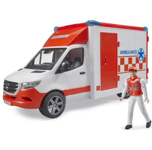 Auto Sprinter Ambulans z ratownikiem i sygnałami