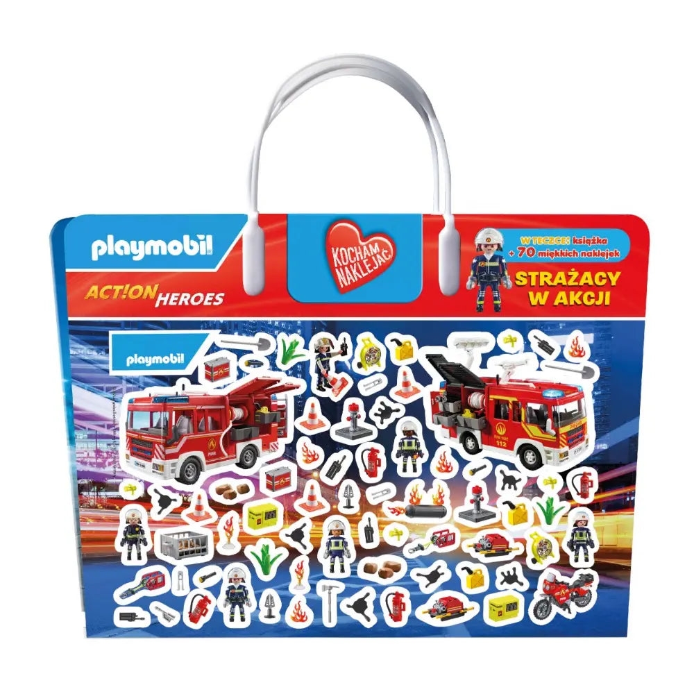 Playmobil action heroes kocham naklejać strażacy w akcji!