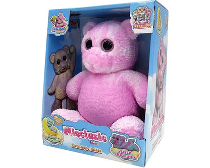 Mięciusie - Pachnące misie, 28cm biało-różowy