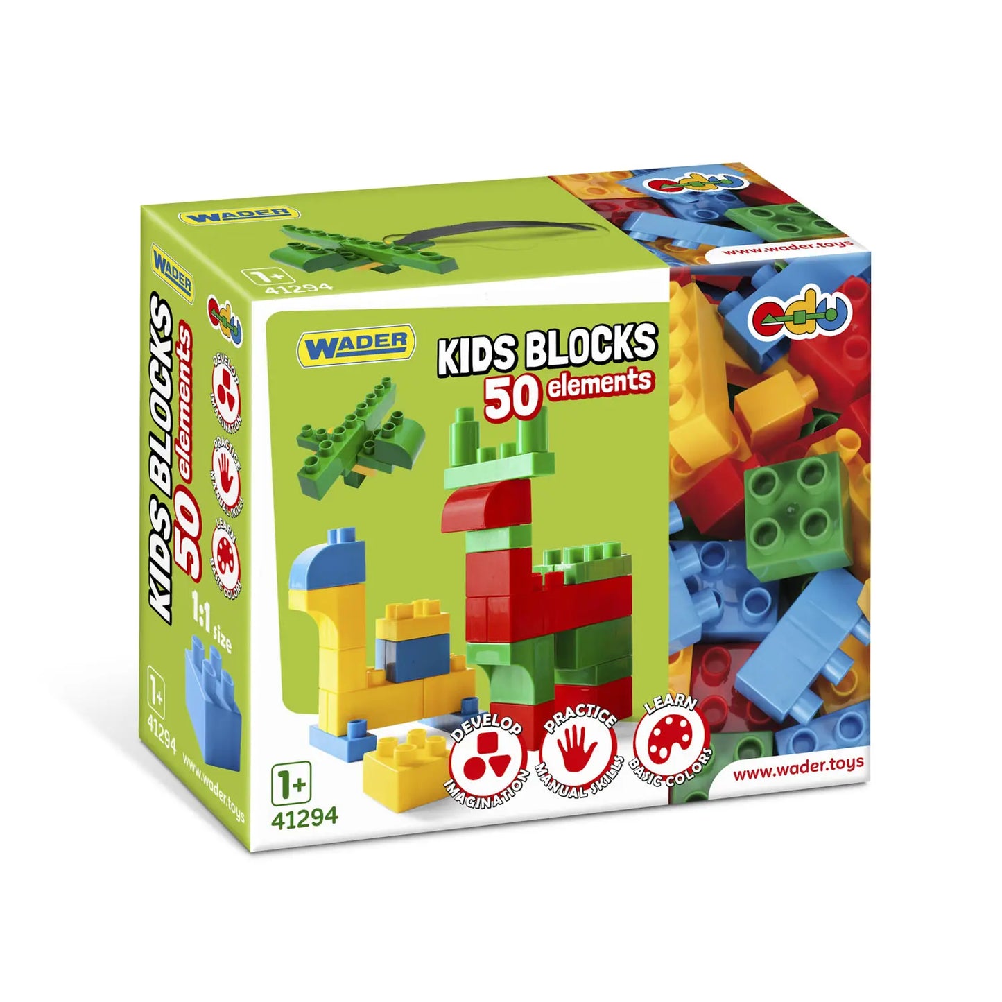 Wader kids blocks klocki 50 elementów