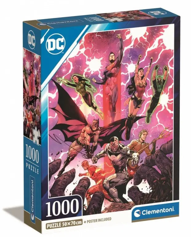 Clementoni puzzle 1000 elementów Compact - DC Comics: Justice League