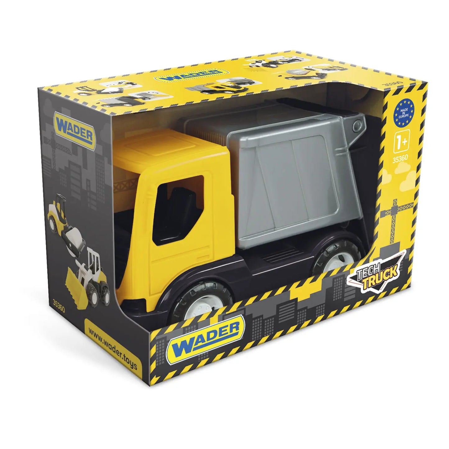 WADER Tech Truck śmieciarka w kartonie 35361 53619