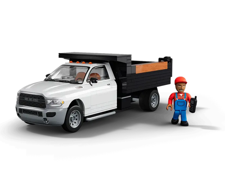 Klocki - RAM 3500 Dump Truck, 296 el.