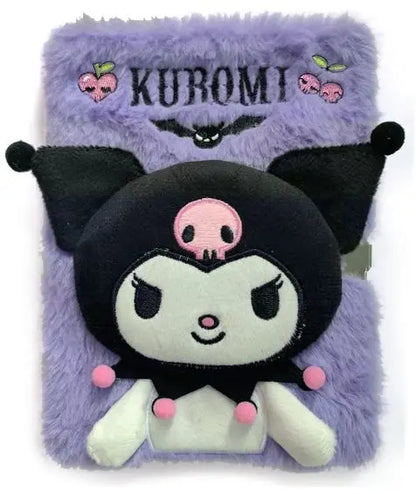 Pluszowy pamiętnik Kuromi 3D A5