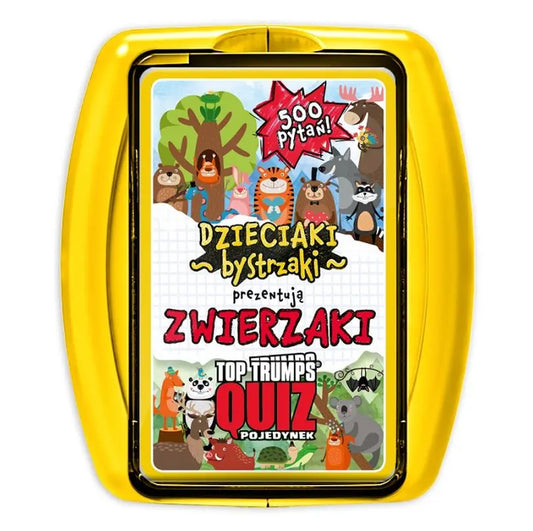 TOP TRUMPS QUIZ 500 pytań Zwierzaki WM02643