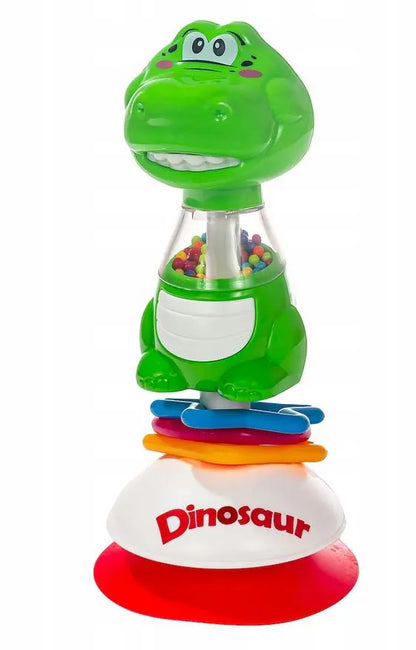 Grzechotka z przyssawką Dino