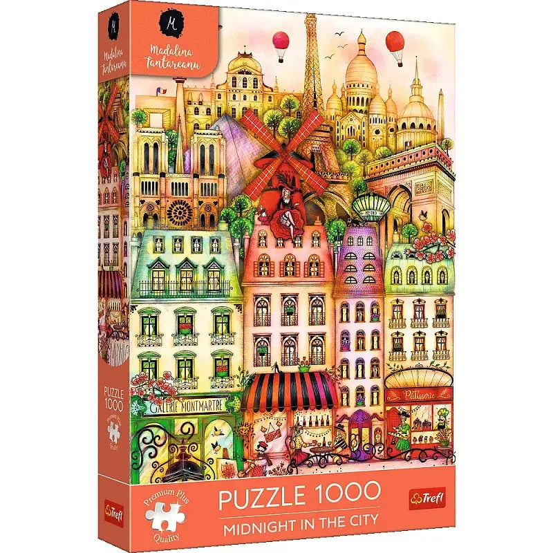 Puzzle Premium Plus Quality 1000 elementów - O północy w Paryżu