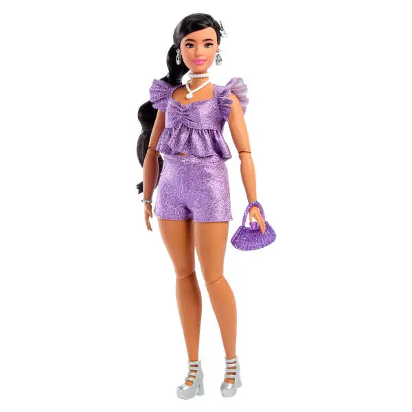 Barbie Deluxe Style, fioletowy strój