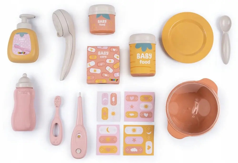 Baby nurse kącik opiekunki dla lalki 42 cm domek + akcesoria