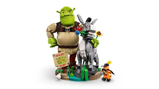 Lego Shrek - Shrek, Osioł i Kot w butach