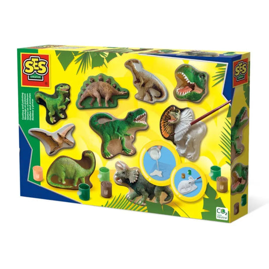 Odlewy gipsowe świat dinozaurów