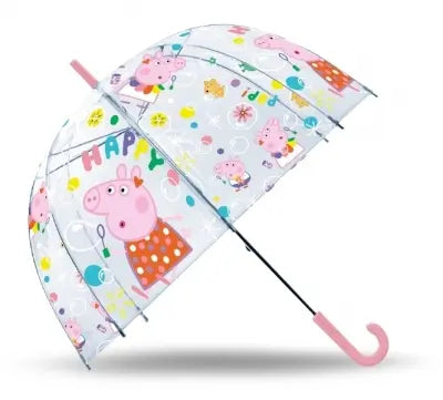 Świnka Peppa Parasolka przezroczysta manualna 48cm