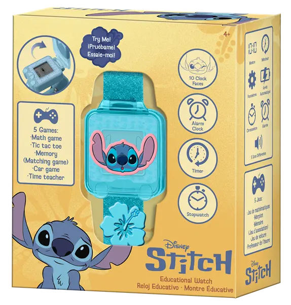 Stitch zegarek edukacyjny z grami