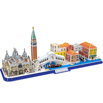 Cubic fun puzzle 3d city line wenecja