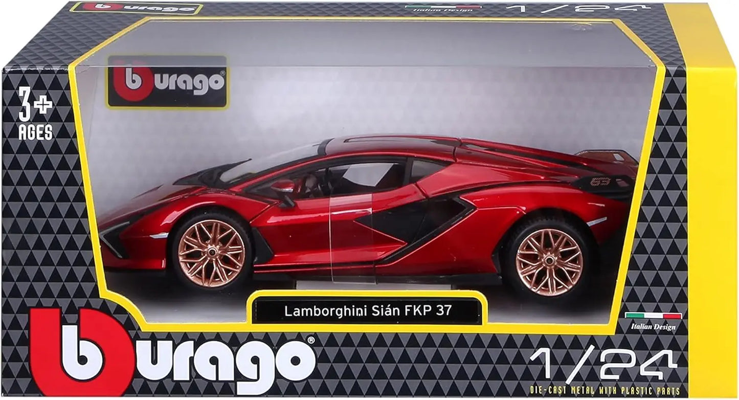 BBU 1:24 Lamborghini Sian FKP37 Red 21099RD 02702