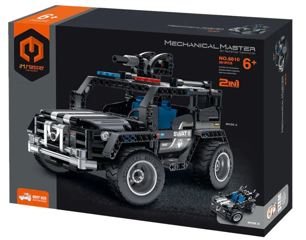 Immaster klocki pojazd swat 2w1 391 elementów