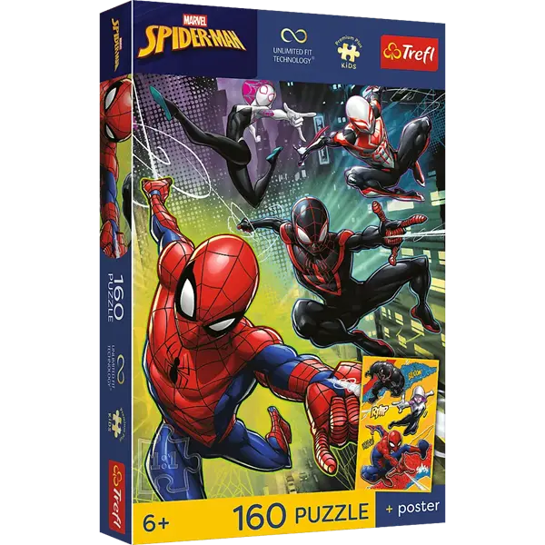 Puzzle Premium Plus Kids UFT, Marvel 160 el. Pajęcze sprawy