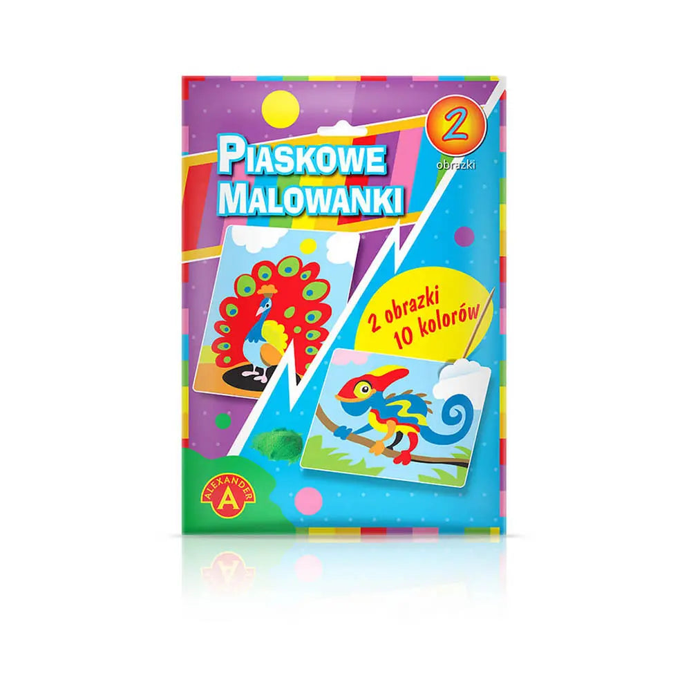 Piaskowa malowanka-kameleon, paw 1399