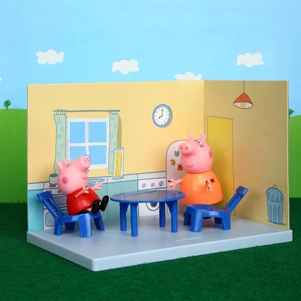 Zestaw kuchnia + 2 figurki, Świnka Peppa i Mama Świnka