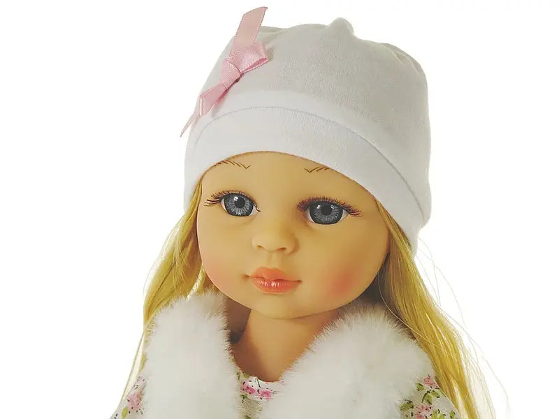 Lalka 38cm z polskim dźwiękiem, w sukience