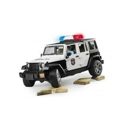 Jeep wrangler unlimited rubicon policyjny z figurką policjanta