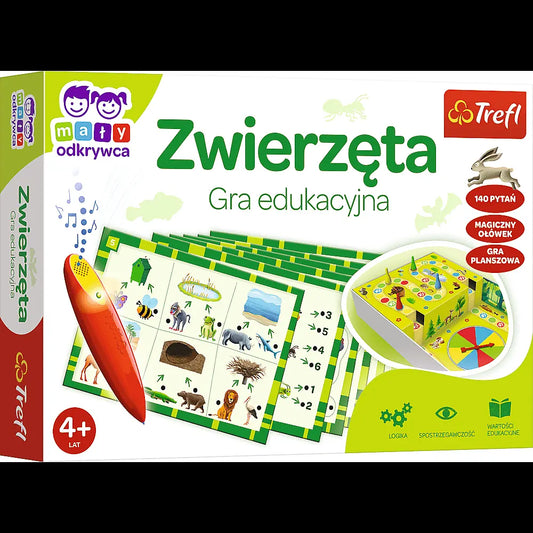 Mały odkrywca gra zwierzęta magiczny ołówek