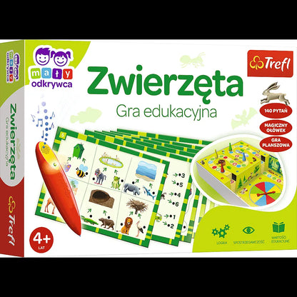 Mały odkrywca gra zwierzęta magiczny ołówek