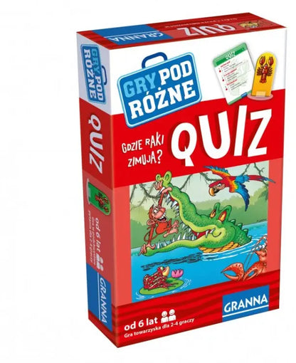 Gra podróżna quiz gdzie raki zimują?