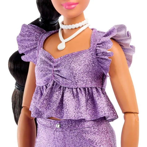 Barbie Deluxe Style, fioletowy strój