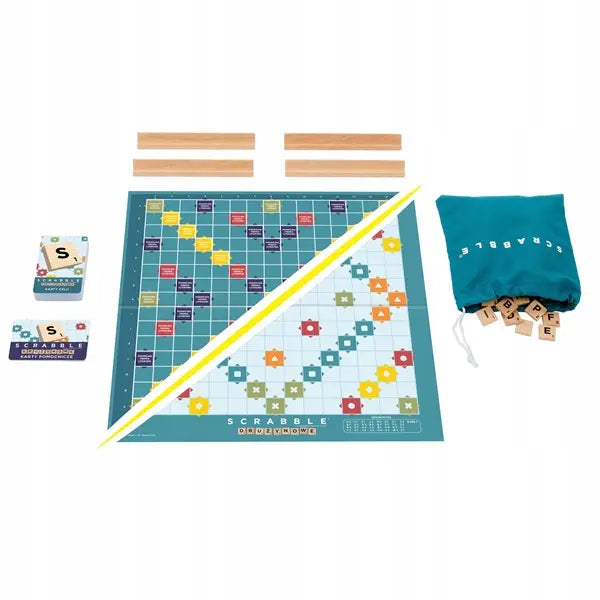 Gra Scrabble, drewniane elementy