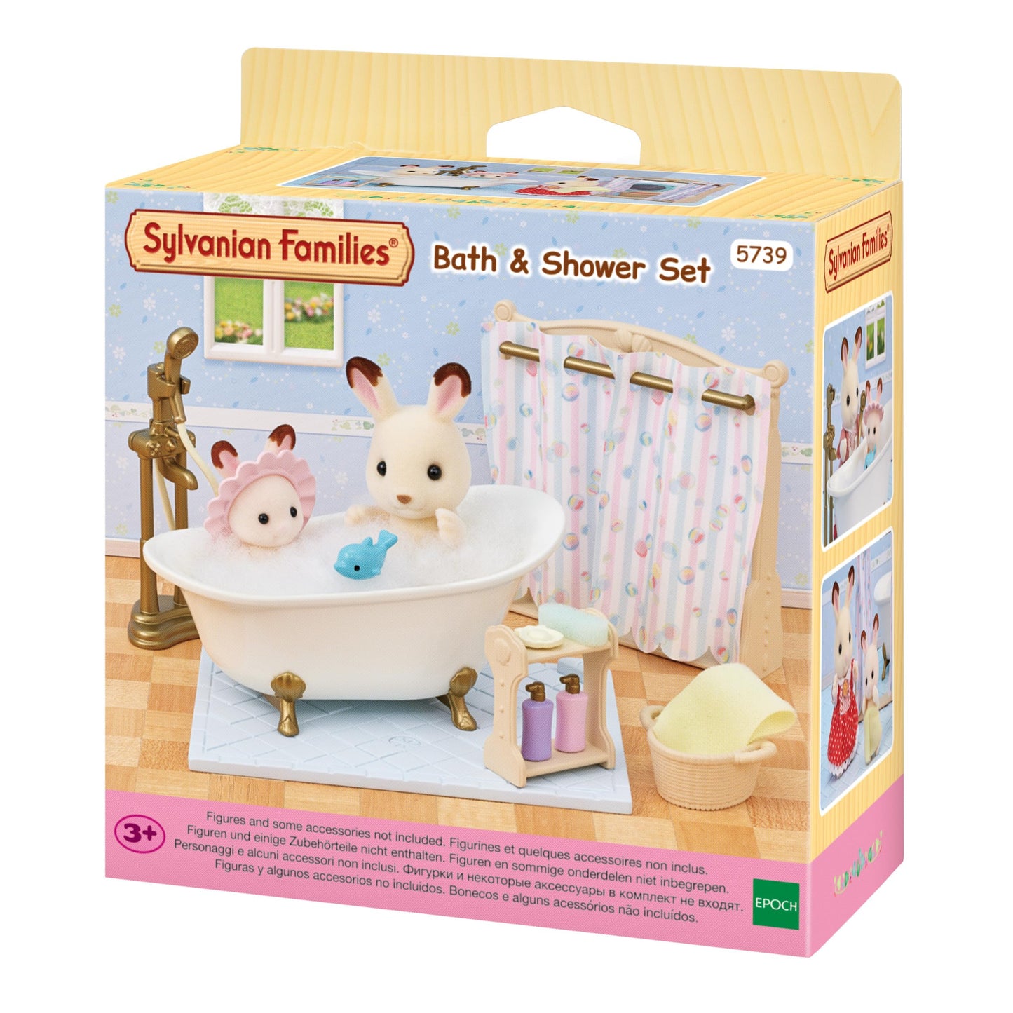 Sylvanian families łazienka-wanna i prysznic