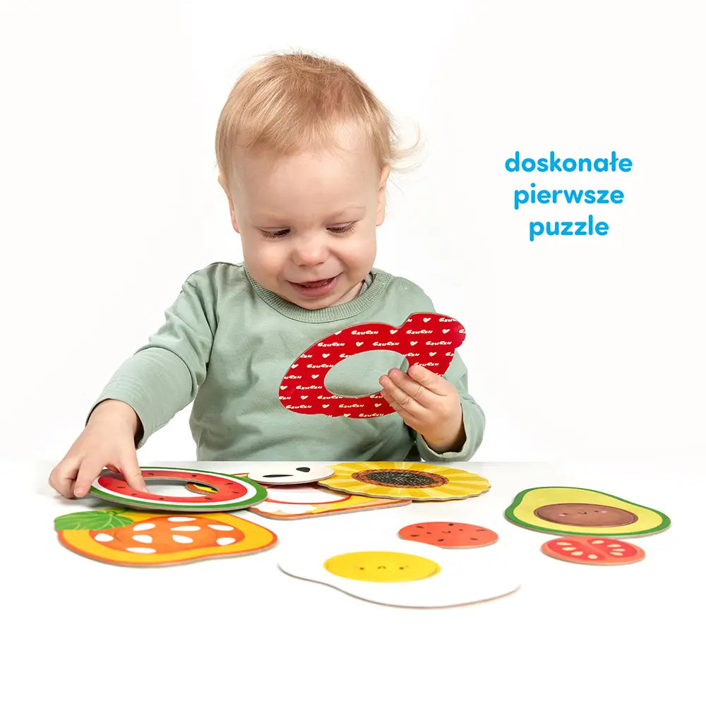 CzuCzu Moje puzzle z dziurką Jedzenie 12m+