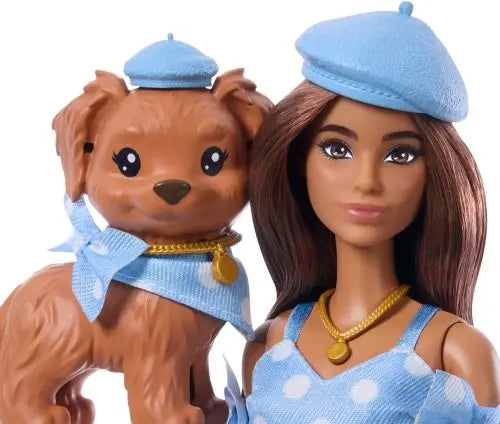 Barbie Twinning Looks lalka + piesek
