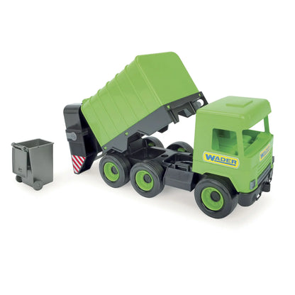 WADER Middle Truck śmieciarka zielona 32103