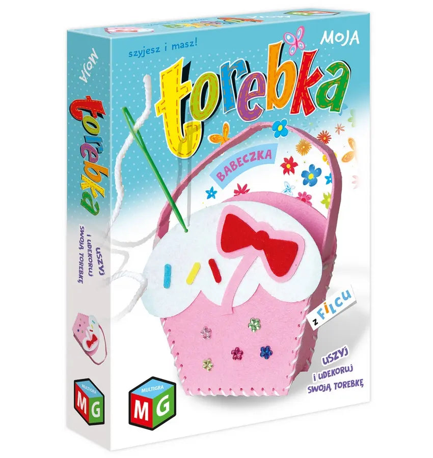 Moja torebka z filcu - Babeczka