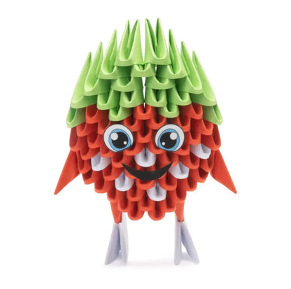 Origami 3d truskawka