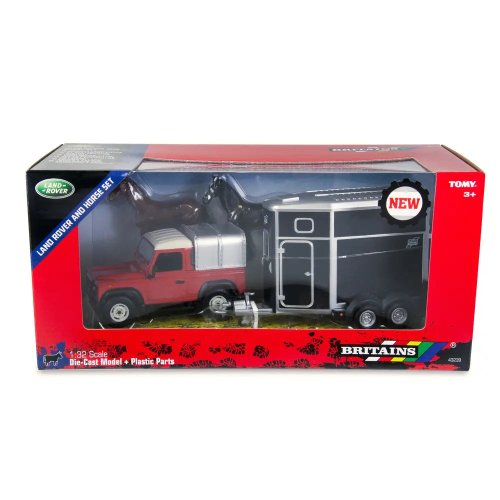 TOMY Britains Land Rover z przyczepą d/koni 43239