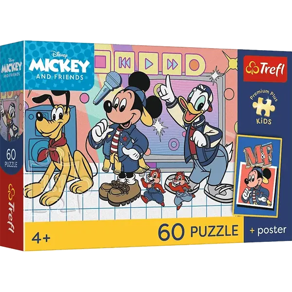 Puzzle Premium Plus Kids, Disney 60 el. Mysia ekipa