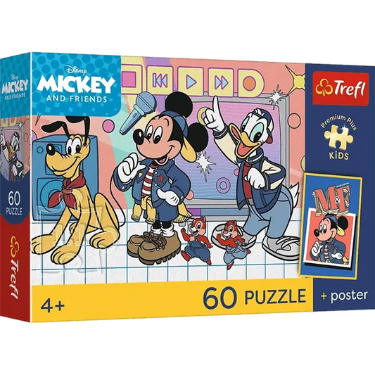Puzzle Premium Plus Kids, Disney 60 el. Mysia ekipa