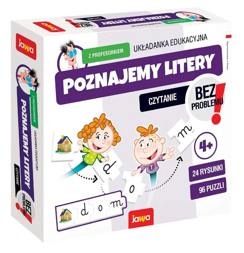 Gra poznajemy litery z profesorkiem